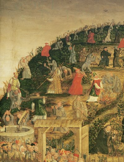 Der Weinberg des Herrn, 1569 (Detail) von Lucas Cranach the Younger
